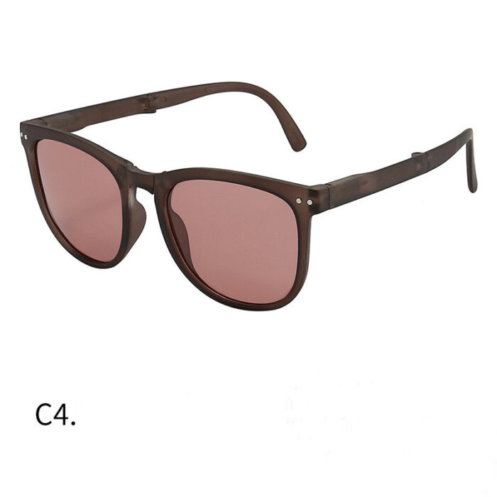 Trendy Foldable Sunglasses For Women TR Polarized Folding Sun Glasses - Image 6