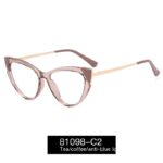 Cat Eye Anti-blue Light Large Frame Slim Look Optical Glasses - Image 8