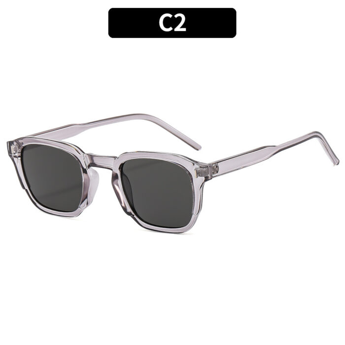 Square Retro Internet Hot Street Shooting Advanced Simple Trendy Sun Glasses - Image 3