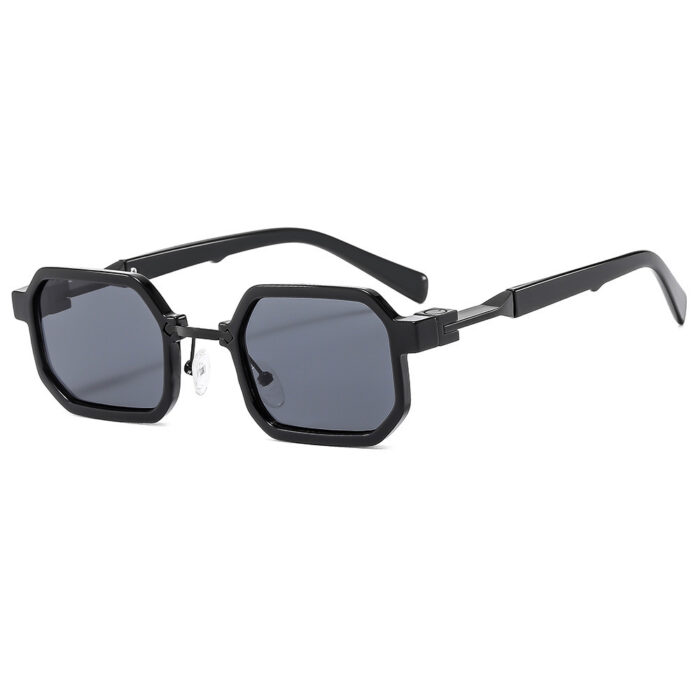 New Retro Hip Hop Small Square Box Exquisite Sun Glasses - Image 9