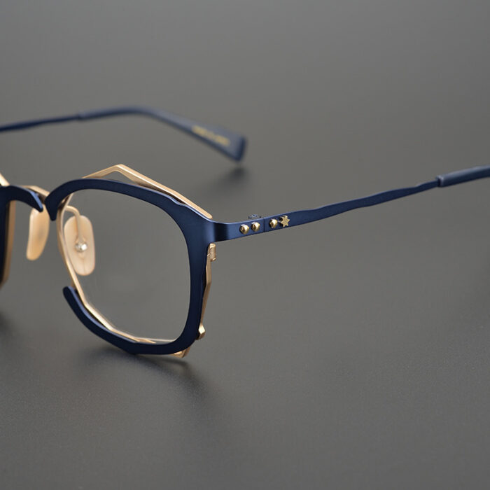 Handmade Irregular Shape Glasses Frame With Myopic Glasses Option - Image 4