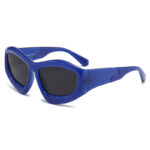 Men And Women Riding Outdoor Personality Concave Shape Sun Glasses - Image 9
