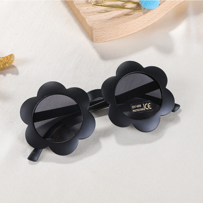 Children's Baby Cute Sun Flower Sunglasses Advanced Frosted Photo Sun-shade Glasses - Image 9