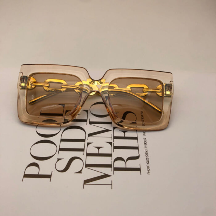 Square Chain Sunglasses Sun Glasses Retro Personalized Fashion Sunglasses For Women - Image 8