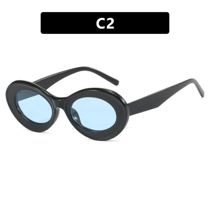 European And American Retro Oval Small Frame Sun Glasses - Image 10