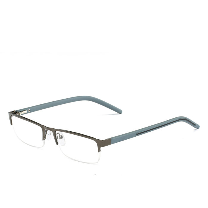 Elderly Presbyopic Glasses Square Half Frame Metal Glasses - Image 3