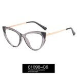 Cat Eye Anti-blue Light Large Frame Slim Look Optical Glasses - Image 2