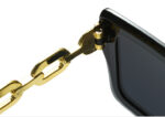 Square Chain Sunglasses Sun Glasses Retro Personalized Fashion Sunglasses For Women - Image 2