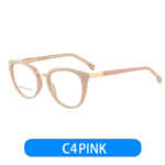 Retro Women's Cat Eye Anti-blue Light Plain Glasses Frame Optical Glasses Frame - Image 9
