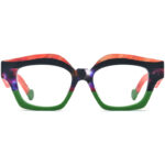 Spliced Cat Eye Board Thick Border Glasses - Image 5