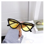 Women's Personality Cat Eye Triangle Leopard Print Glasses - Image 8