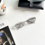 Retro Metal Oval Cats' Eye Sunglasses Female UV Sun Glasses - Image 6