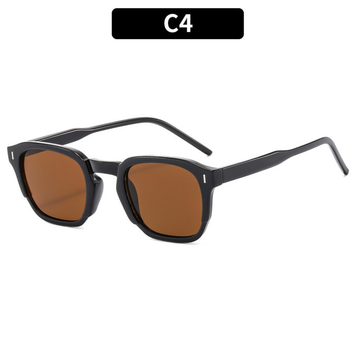 Square Retro Internet Hot Street Shooting Advanced Simple Trendy Sun Glasses - Image 4