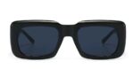 Sun Glasses Thick Legs Big Square Frame Light Blue Sunglasses Female - Image 2