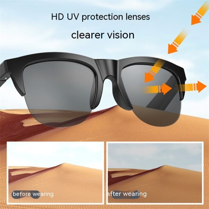 Wireless Touch Bluetooth Headset Sun Glasses - Image 5