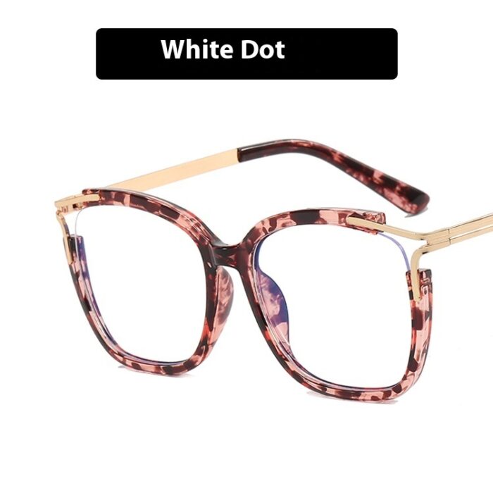 Square Cat Eye Hollow Glasses Frame - Image 3