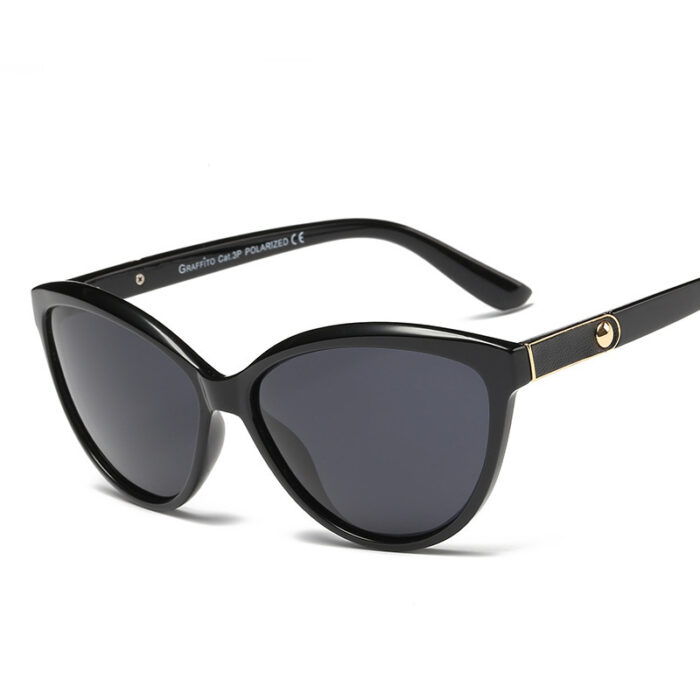 Personality Inlay Leather Polarized Sun Glasses Retro - Image 9