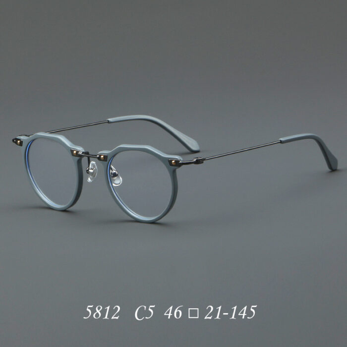 New Glasses 5812 Retro Glasses Rim Metal Optical Glasses - Image 9