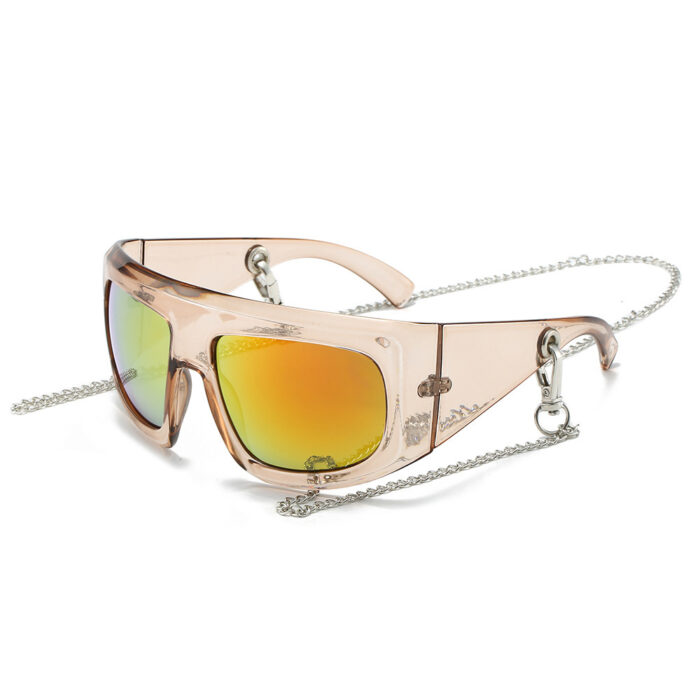 New Large Frame Fashion Sun Glasses Strap Chain - Image 5