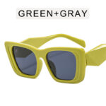 Cat's Eye Large Rim Sunglasses Retro Square Frame Sun Glasses - Image 6