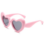 Heart Shape Sunglasses Thick Frame Love Glasses Summer - Image 4