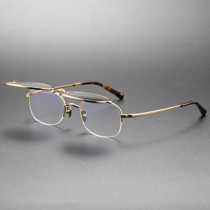 Fashion Polarized Sun Glasses Men's Can Be Turned Up With Myopia Vintage Sunglasses - Image 4