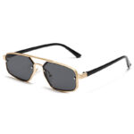 Women's Fashion Retro Small Frame Metal Sun Glasses - Image 5