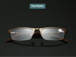 Elderly Presbyopic Glasses Square Half Frame Metal Glasses - Image 5