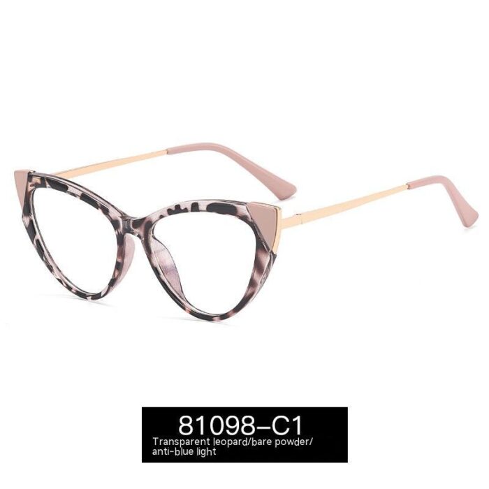 Cat Eye Anti-blue Light Large Frame Slim Look Optical Glasses - Image 5
