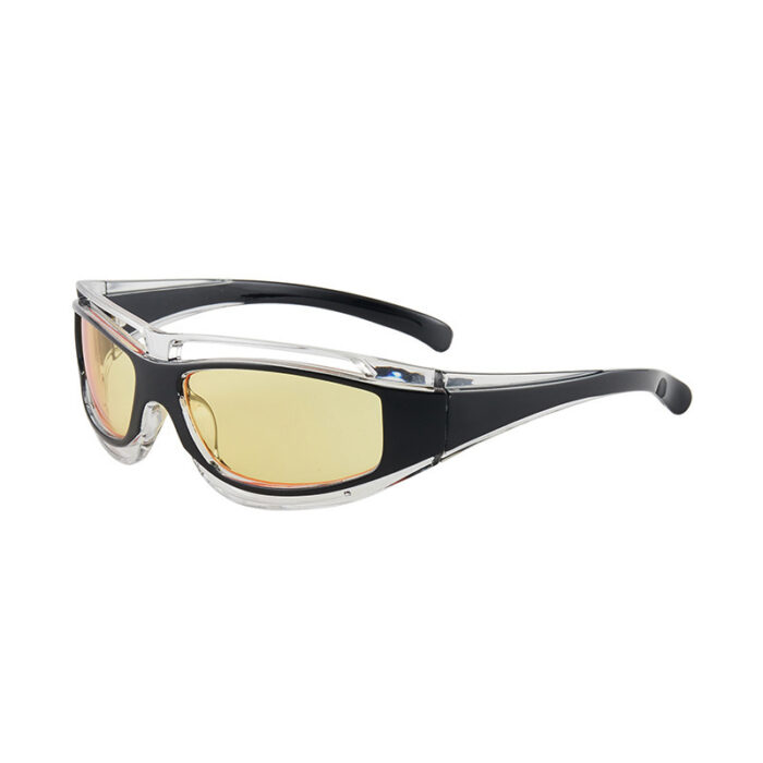 Punk Red Funny Technology Glasses Anti Sun - Image 2