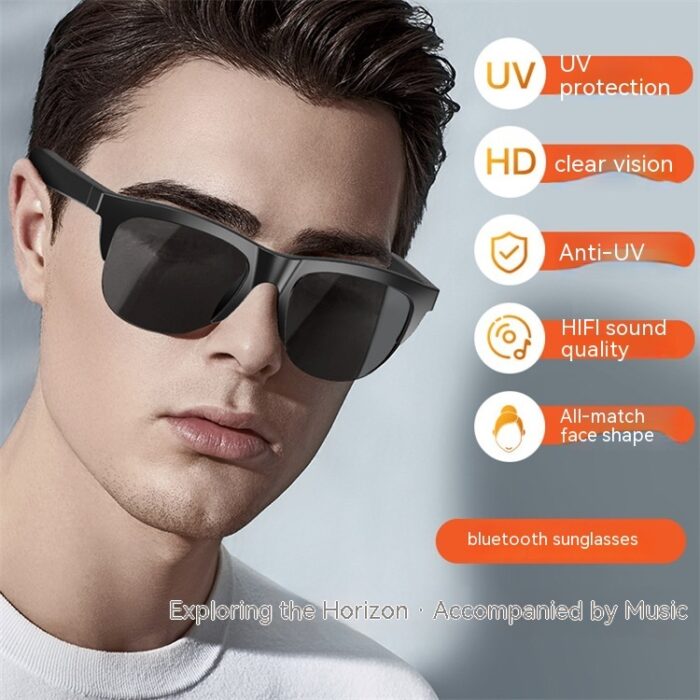Wireless Touch Bluetooth Headset Sun Glasses - Image 1