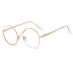 Metal Half Frame Optical Anti Blue Glasses - Image 2