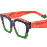 Spliced Cat Eye Board Thick Border Glasses - Image 6