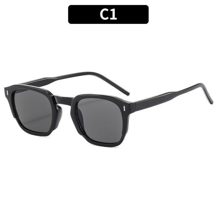 Square Retro Internet Hot Street Shooting Advanced Simple Trendy Sun Glasses - Image 2