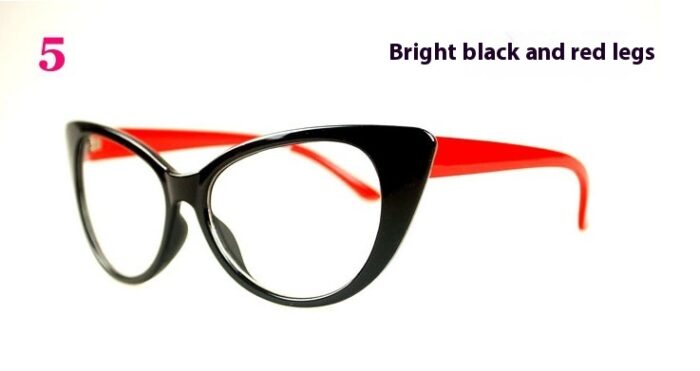 Classic Retro Women's Cat Eye Plain Glasses - Image 4