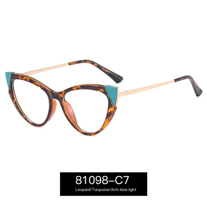 Cat Eye Anti-blue Light Large Frame Slim Look Optical Glasses - Image 7