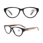 Cat Eye Glasses Big Frame Mom And Dad Reading - Image 4