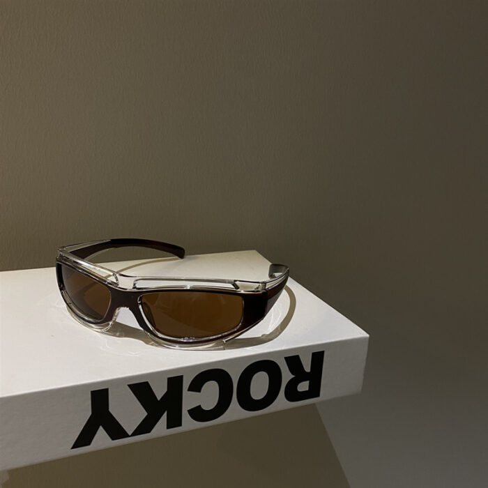 Punk Red Funny Technology Glasses Anti Sun - Image 4