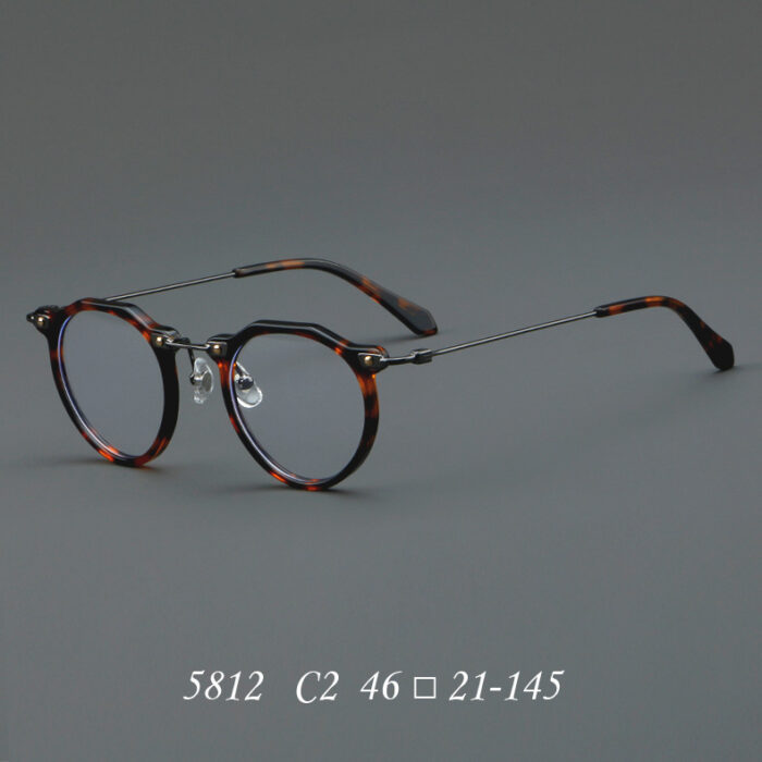 New Glasses 5812 Retro Glasses Rim Metal Optical Glasses - Image 3