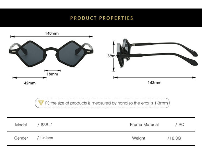 Women's Fashion Geometry Pattern Triangle Glasses - Image 8