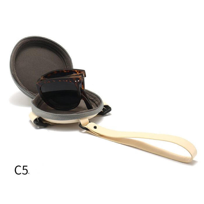 Trendy Foldable Sunglasses For Women TR Polarized Folding Sun Glasses - Image 7